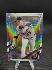 2021 Topps Chrome Tarik Skubal Prism Refractor #103 card