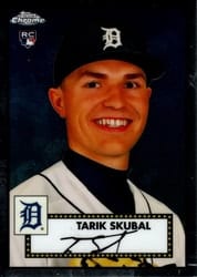 2021 Topps Chrome Platinum Anniversary Base Set Tarik Skubal #39 card