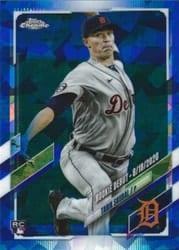 2021 Topps Chrome Update Sapphire Edition Base Set Tarik Skubal #US284 card