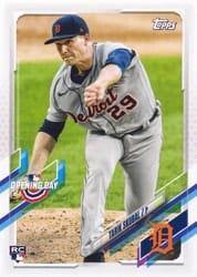 2021 Topps Opening Day Base Set Tarik Skubal #123 card