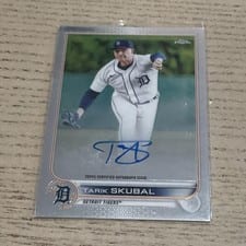 2022 Topps Chrome Veteran Autographs Tarik Skubal #CVA-TS card