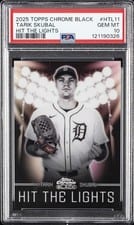 2025 Topps Chrome Black Hit the Lights Tarik Skubal #HTL-11 card