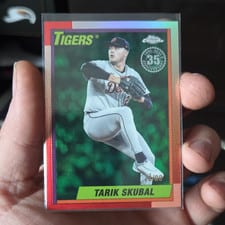 2025 Topps Chrome Update 1990 Topps Chrome Tarik Skubal #90CU-10 card