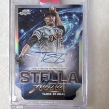 2025 Topps Cosmic Chrome Stella Nova Autographs Tarik Skubal #SNA-TS card