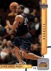 2001-02 Upper Deck Base Set Tariq Abdul-Wahad #266 card