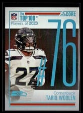 2024 Score Top 100 Tariq Woolen #76 card