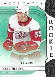 2019-20 Upper Deck Artifacts Base Set Taro Hirose #174 card