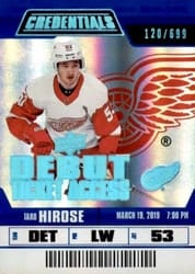 2019-20 Upper Deck Credentials Base Set Taro Hirose #125 card