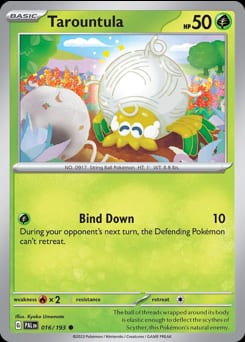 Paldea Evolved Tarountula #16 card