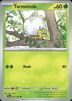 Paldea Evolved Tarountula #17 card