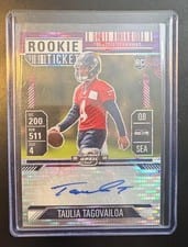 2024 Panini Contenders Optic Rookie Ticket Autographs Taulia Tagovailoa #143 card