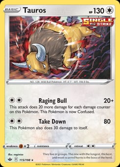 Chilling Reign Tauros #115 card