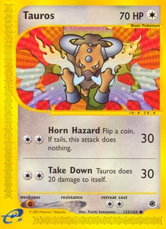 2002 Expedition Base Set Tauros #133 card