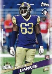 2019 Topps AAF Base Set Tavaris Barnes #3 card