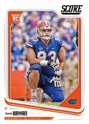 2018 Score Base Set Taven Bryan #432 card