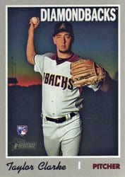 2019 Topps Heritage Base Set Taylor Clarke #531 card