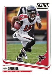 2018 Score Base Set Taylor Gabriel #19 card