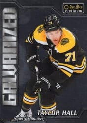 2022-23 O-Pee-Chee Platinum Galvanized Taylor Hall #G-6 card