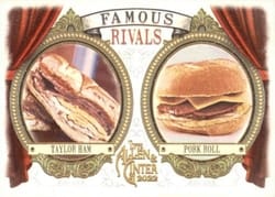 2022 Topps Allen & Ginter Famous Rivals Taylor Ham / Pork Roll #FR-10 card