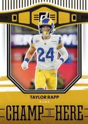2022 Donruss Champ is Here Taylor Rapp #CIH-16 card