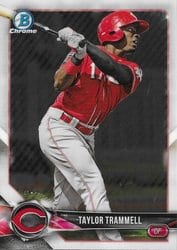 2018 Bowman Chrome Prospects Taylor Trammell #BCP156 card