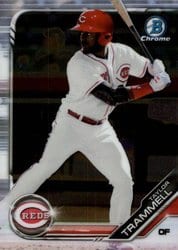 2019 Bowman Chrome Prospects Taylor Trammell #BCP-158 card