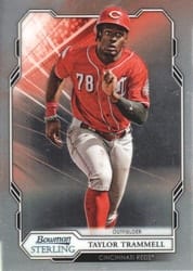 2019 Bowman Sterling Base Set Taylor Trammell #BPR-30 card