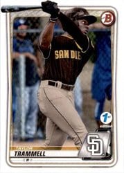 2020 Bowman 1st Edition Base Set Taylor Trammell #BFE-130 card