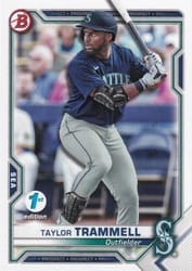 2021 Bowman 1st Edition Base Set Taylor Trammell #BP-132 card