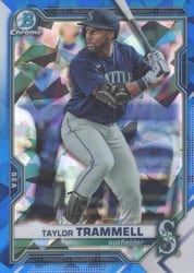 2021 Bowman Sapphire Edition Base Set Taylor Trammell #BCP-132 card