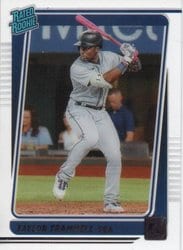 2021 Panini Chronicles Clearly Donruss Taylor Trammell #19 card