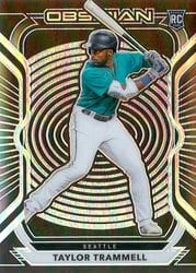 2021 Panini Chronicles Obsidian Taylor Trammell #43 card
