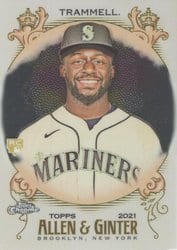 2021 Topps Allen & Ginter Chrome Base Set Taylor Trammell #196 card