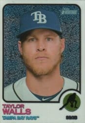 2022 Topps Heritage Chrome Taylor Walls #607 card
