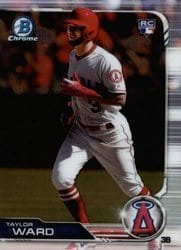 2019 Bowman Chrome Base Set Taylor Ward #34 card
