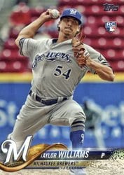 2018 Topps Base Set Taylor Williams #505 card