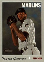 2019 Topps Heritage Base Set Tayron Guerrero #719 card