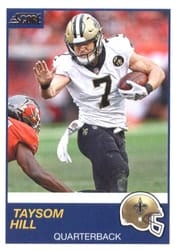2019 Score Base Set Taysom Hill #267 card