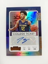 2022 Panini Chronicles Draft Picks Contenders College Ticket Autograph Taz Sherman #CT-TAZ card