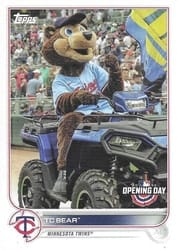 2022 Topps Opening Day Mascots TC Bear #M-13 card
