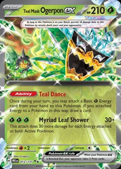 2025 Prismatic Evolutions Teal Mask Ogerpon ex #12 card