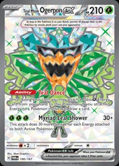 2024 Twilight Masquerade Teal Mask Ogerpon ex #190 card