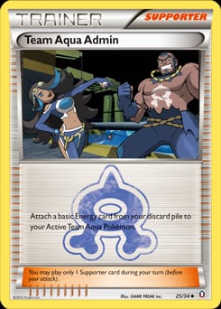 Double Crisis Team Aqua Admin #25 card