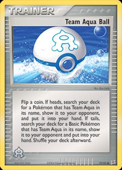 2004 Team Magma vs Team Aqua Team Aqua Ball #75 card