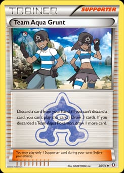 Double Crisis Team Aqua Grunt #26 card