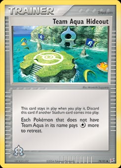 Team Magma vs Team Aqua Team Aqua Hideout #78 card