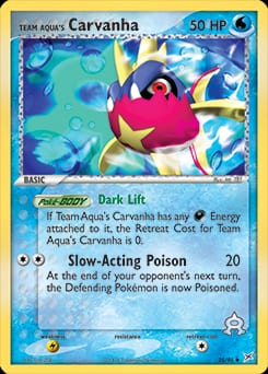 2004 Team Magma vs Team Aqua Team Aqua's Carvanha #25 card
