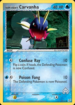 Team Magma vs Team Aqua Team Aqua's Carvanha #47 card