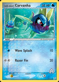 Team Magma vs Team Aqua Team Aqua's Carvanha #48 card