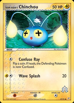 Team Magma vs Team Aqua Team Aqua's Chinchou #49 card